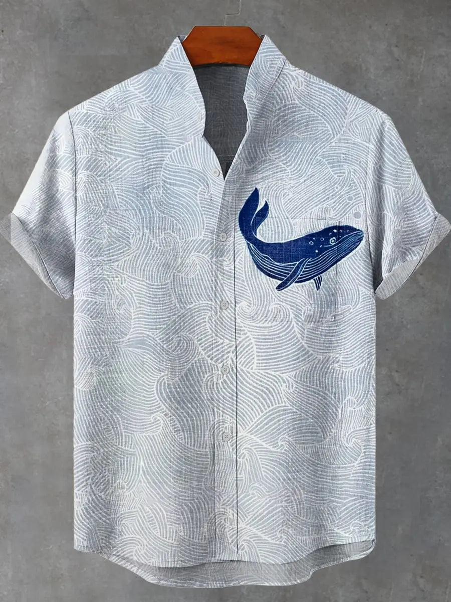 Vintage 3D Floral Printed Shirt – Lightweight Comfort and Effortless Casual Style for the Modern Gentleman