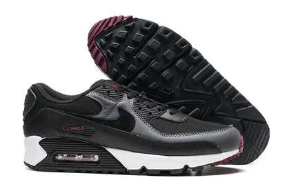 Nike Air Max 90 Fashionable Versatile Comfortable Height-increasing Air-cushioned Shock-absorbing Casual Running Shoe Black - Ellianto fashion Men's