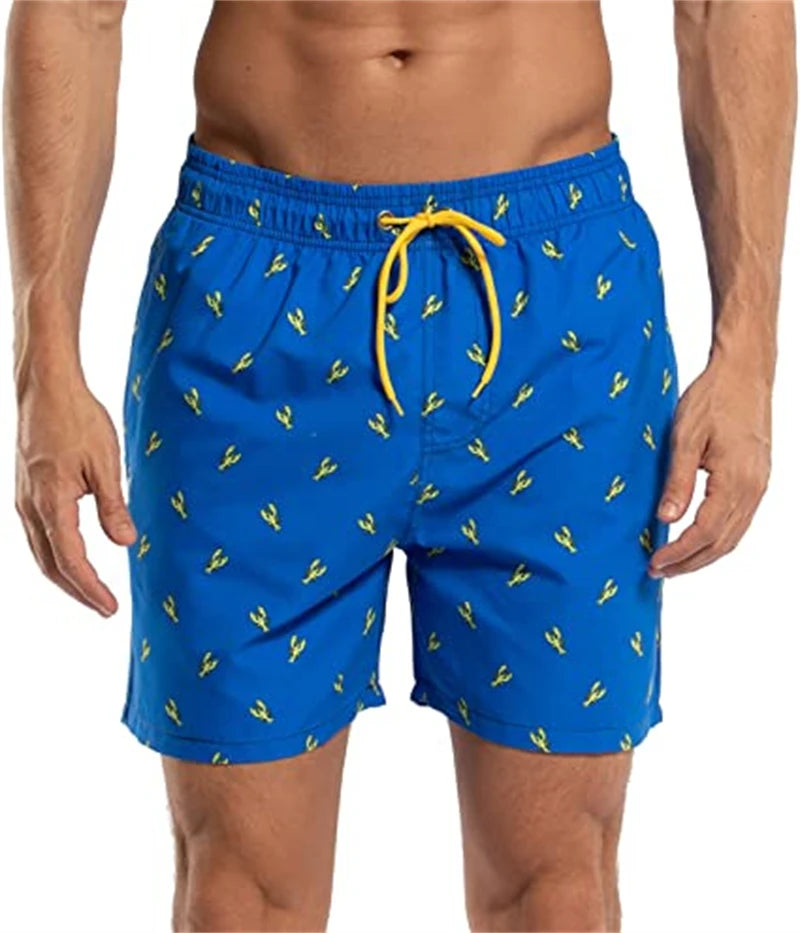 Men Summer Swimwear Shorts Male Swimming Trunks Swimsuits Beachwea Man Surf Beach Swim Sport Pants Board And Pockets - Ellianto fashion Men's
