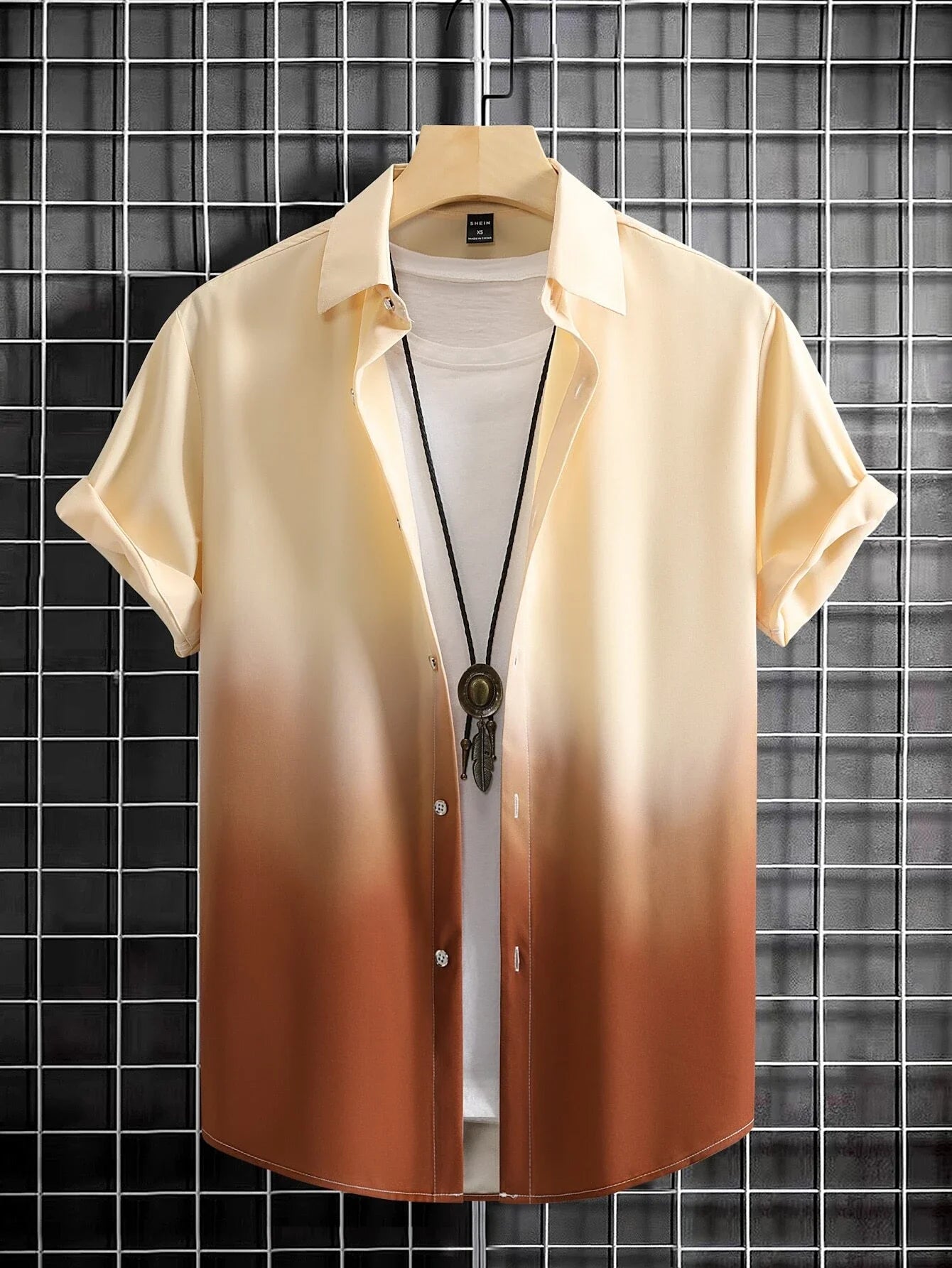 Men's Shirt Summer Clothing Gradient Design Graphic 3D Print Shirts Short Sleeve Tops Streetwear Loose Casual Hawaiian Shirts - Ellianto fashion Men's