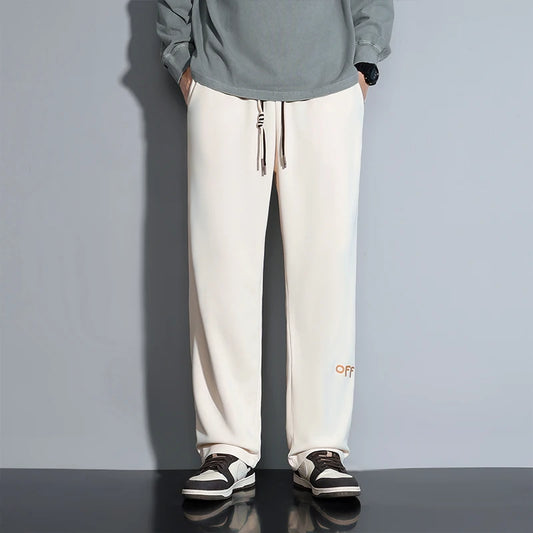 Contemporary Men's Fashion Trousers Loose Silhouette Trendy Drawstring Detail Suited for a Variety of Occasions Comfort - Ellianto fashion Men's