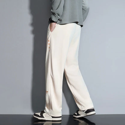 Contemporary Men's Fashion Trousers Loose Silhouette Trendy Drawstring Detail Suited for a Variety of Occasions Comfort - Ellianto fashion Men's