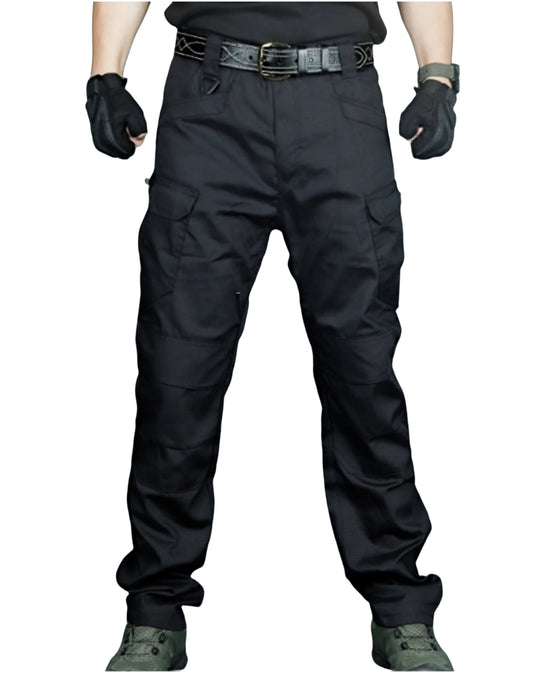 Men's Tactical Trousers Slim Pants Outdoor Overalls Straight Training Multiple Pockets Hiking Fishing Casual Pants Ix7 - Ellianto fashion Men's