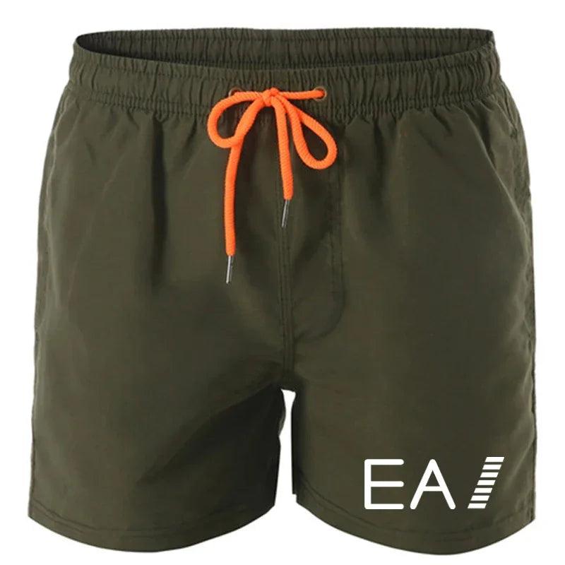 Set 2025 Summer men's swimwear and shorts brand swimwear, sexy swimwear, low-waist breathable swimwear, beach surfing swimming trunk - Ellianto fashion Men's