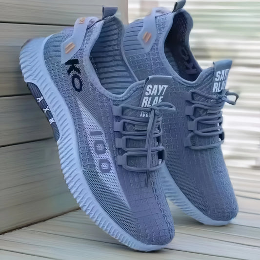 Men's casual shoes, fashionable and versatile sports shoes, breathable running shoes, outdoor walking training tennis shoes - Ellianto fashion Men's