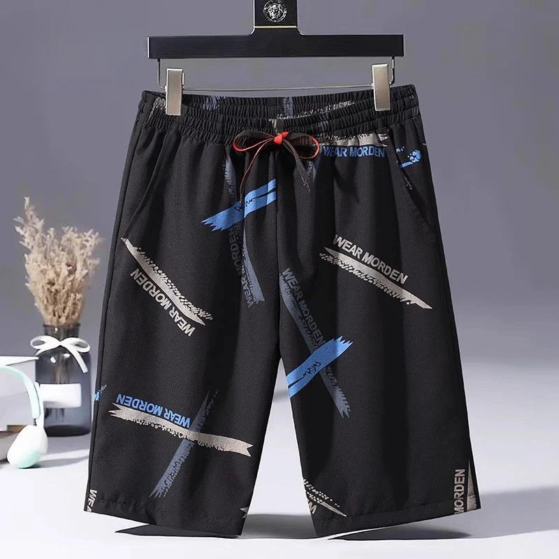 Shorts for Men Board Beach Swim Man Short Pants Bermuda Quick Dry Long Graphic Casual in Bulk Fashion Summer New Pant 2025 Thin - Ellianto fashion Men's