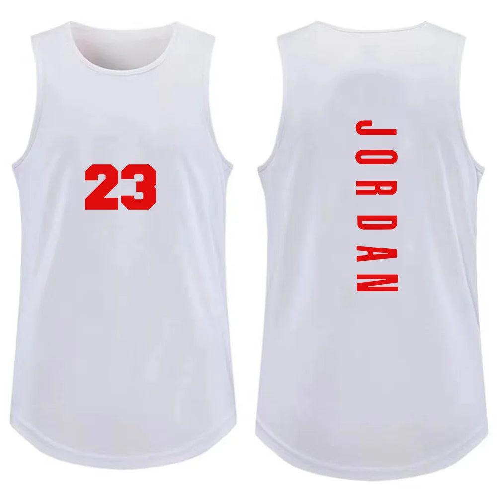 Men's Tank Top Fashion Gym T-shirt Man Casual Breathable Sleeveless Shirt Outdoor Basketball Sports Vest Summer Street Loose Tee - Ellianto fashion Men's