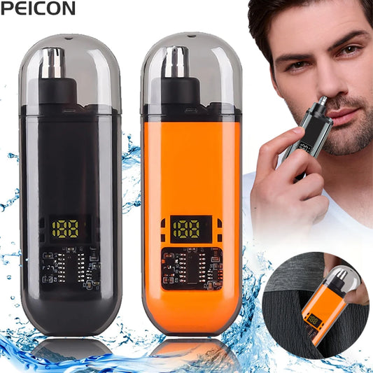 Electric Nose Hair Trimmer Mini Portable Nose Hair Remover for Men USB Rechargeable Trimmer for Nose and Ears Nose Hair Clipper - Ellianto fashion Men's
