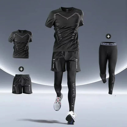 Men’s Premium Sports Set – Quick-Dry, Night-Safe & High-Performance for Running, Cycling & Training