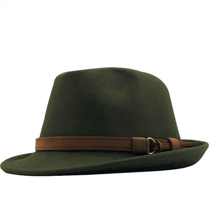 Warm Hats for Men and Women British Retro Jazz Hat Fashion Casual Small Top Hat Classic Panama Hat Simple Gentleman Small Cap - Ellianto fashion Men's