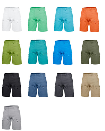 TACVASEN Summer Moisture Wicking Casual Shorts Mens Cargo Work Shorts Running Jogging Sports Bottoms Nylon Rip-Stop Short Pants - Ellianto fashion Men's