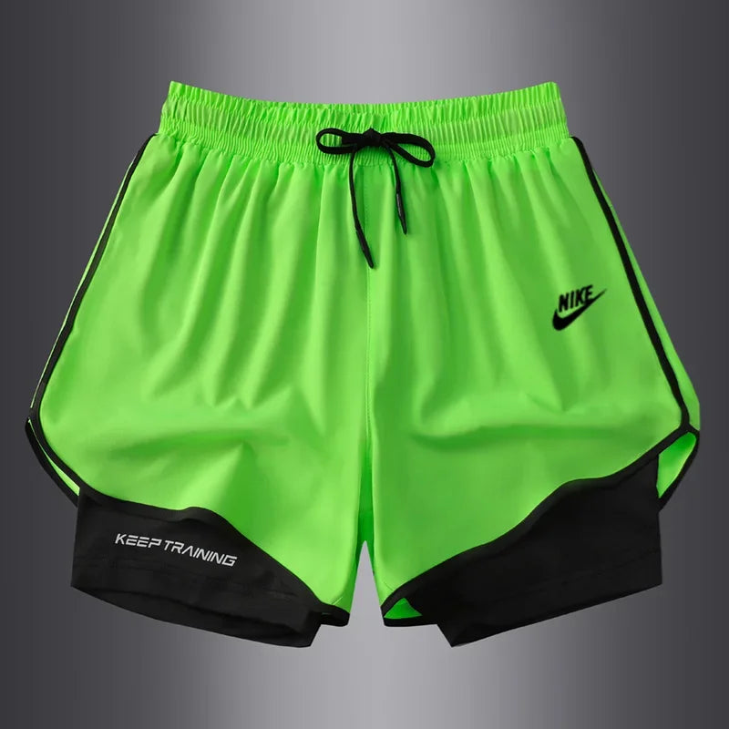 Nike Men's Breathable Shorts, Athletic, Quick Drying, Comfortable, Soft, Slim-fit, Drawstring Training Sweatpants, Multicolor - Ellianto fashion Men's