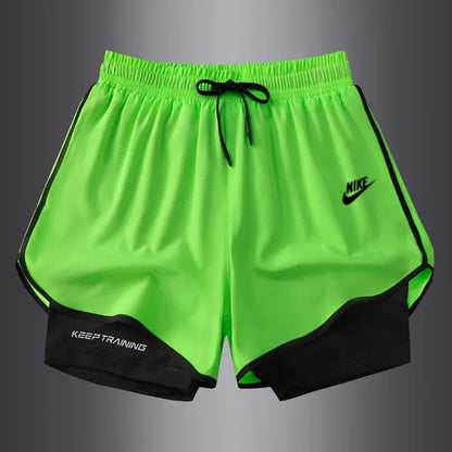 Nike Men's Breathable Shorts, Athletic, Quick Drying, Comfortable, Soft, Slim-fit, Drawstring Training Sweatpants, Multicolor - Ellianto fashion Men's