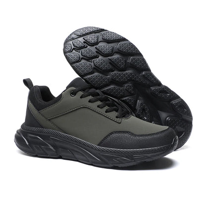 Autumn Men Sneakers Thick Soled Casual Shoes Men Cushioning Sports Shoes Outdoor Waterproof Walking Shoes Plus Size 39-48 - Ellianto fashion Men's