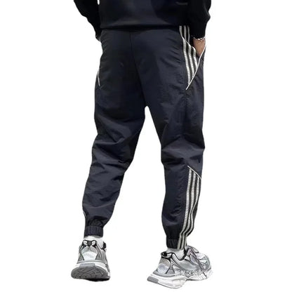 2025 Spring Autumn Men's Long Pants Loose Fit Plus Size Casual Nine Point Plus Size Harem Workwear Bunded Pants Men - Ellianto fashion Men's