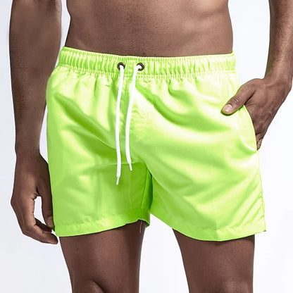 Men's Swim Shorts Swim Trunks Quick Dry Board Shorts Bathing Suit Breathable Drawstring With Pockets for Surfing Beach Summer - Ellianto fashion Men's