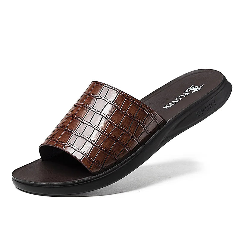 High-Quality Men's Casual Sandals – Comfortable Summer House Slippers and Flip-Flop Slides