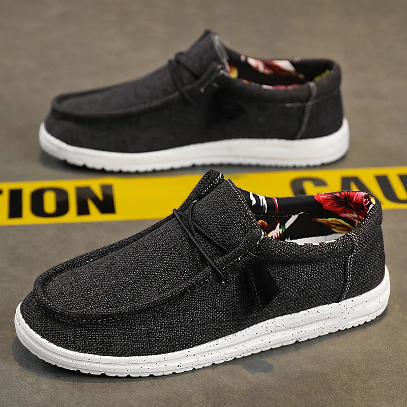 Men Casual Shoes Breathable Lightweight Slip-On Flats Simple Comfortable Solid Color Soft Sole Shoes Men Shose For Sale Loafers - Ellianto fashion Men's