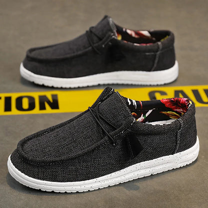 Men Casual Shoes Breathable Lightweight Slip-On Flats Simple Comfortable Solid Color Soft Sole Shoes Men Shose For Sale Loafers - Ellianto fashion Men's