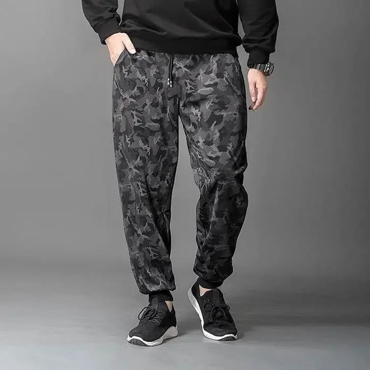 Men’s Summer Loose-Fit Camouflage Work Pants – Lightweight, Breathable Straight-Leg Design for Casual Sports Comfort