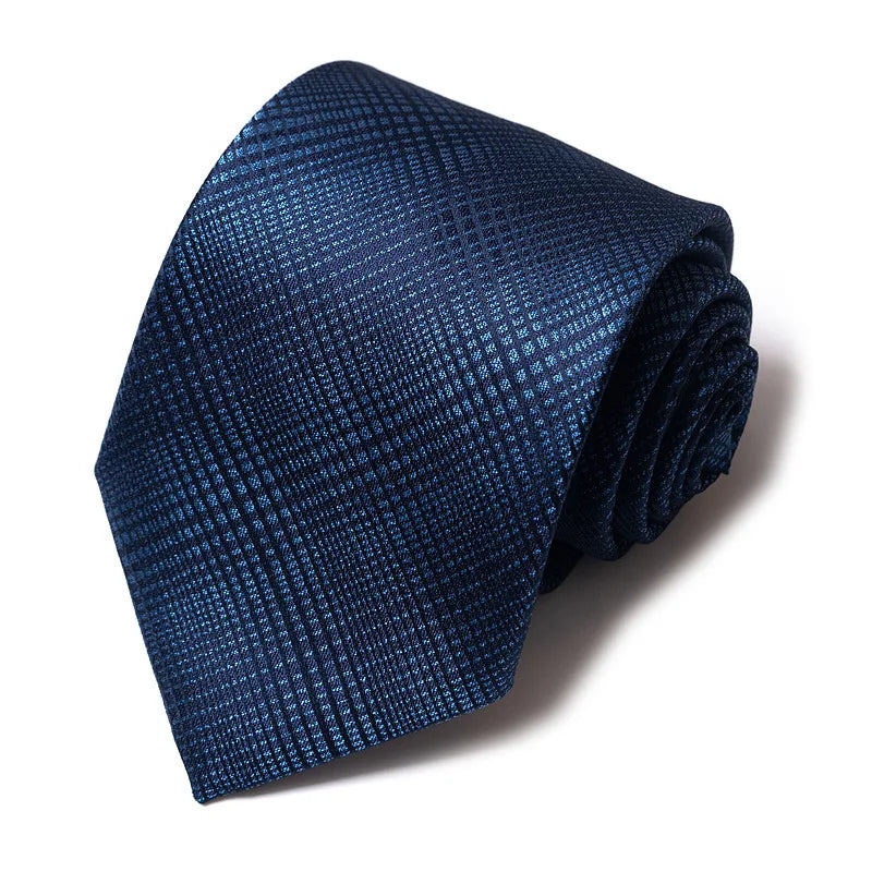 High-quality Wedding Ties For Men Fashion New Style Blue Strip Print Neckties Daily Office Apparel Accessories Gift For Man - Ellianto fashion Men's