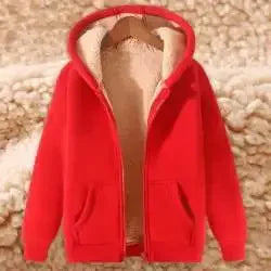 Autumn Winter New Men's Fleece Lined Thickened Sweatshirt Cardigan Hooded Zip Up Versatile Casual Jacket Warm Lambswool