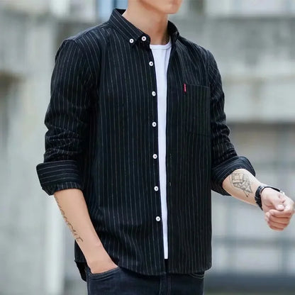 Spring-Summer Plaid Long-Sleeve Shirt – Lightweight, Durable Comfort and Effortless Style for the Modern Working Man