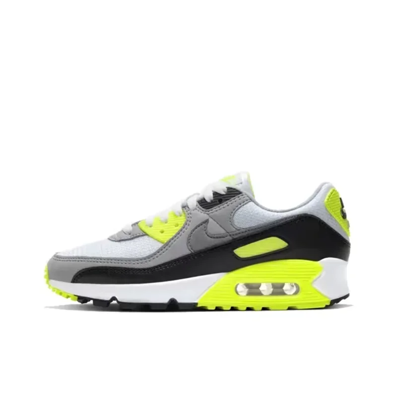 Nike Air Max 90 Next Nature White Black Classic Mesh Air Cushion Men Women Athletic Running Shoes Breathable Sneakers DH8010-101 - Ellianto fashion Men's
