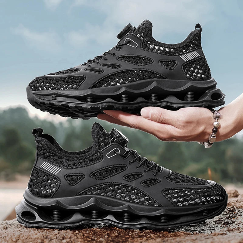Breathable Mesh Slip-On Water Sport Shoes Fashionable Men Casual Lazy Shoes Multi-Color Personalized Quick-Drying Aqua shoes - Ellianto fashion Men's