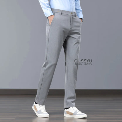 New Spring Summer Luxury Formal Pants Men Business Banquet Party Gentleman France Work Office Formal Pantalones Hombre Clothing - Ellianto fashion Men's