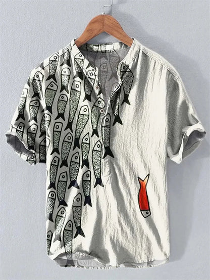 2025 Summer Hawaiian Short-Sleeve Shirt – Lightweight, Breezy Comfort and Effortless Casual Style for the Modern Gentleman