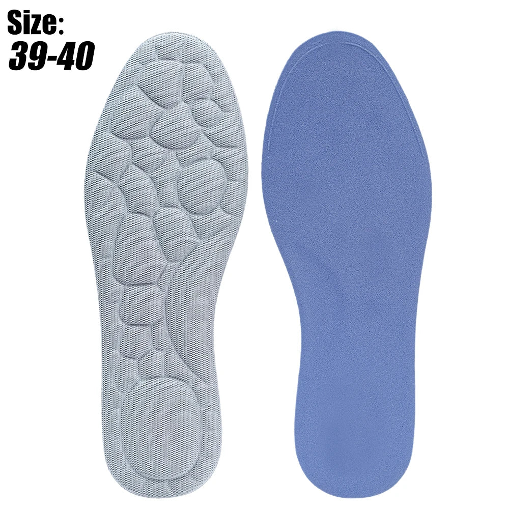 Soft 5D Massage Memory Foam Insoles for Women Men Sport Running Shoes Sole Breathable Cushion Shoe Pads Feet Orthopedic Insoles - Ellianto fashion Men's