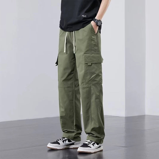 Work Wear Casual Pants Men's Breathable Loose Trousers Overalls for Men Working Clothes Comfortable Pant - Ellianto fashion Men's