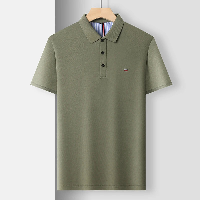 Men's Casual Fashion Polo Shirt Breathable and Comfortable Embroidered Top - Ellianto fashion Men's