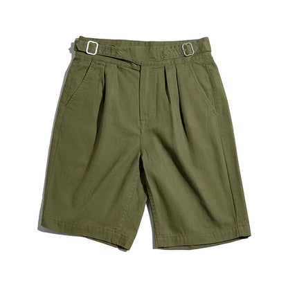 Maden Work Attire Retro High Waisted Pants Straight Tube Naples Casual Pants Shorts For Men 2025 Fashion Clothing - Ellianto fashion Men's