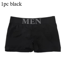 3Pcs/Lot Men's Panties Underwear Boxers Breathable Man Boxer Solid Underpants Comfortable Male Brand Shorts Black Blue Underwear - Ellianto fashion Men's