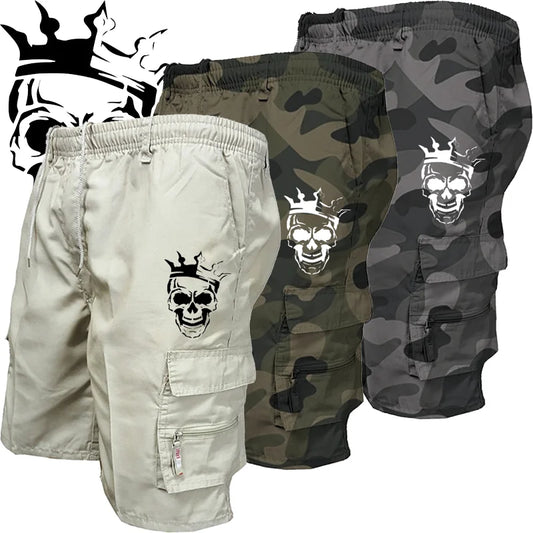 New fashionable multi-pocket men's casual shorts fitness loose casual pants camouflage tactical shorts - Ellianto fashion Men's