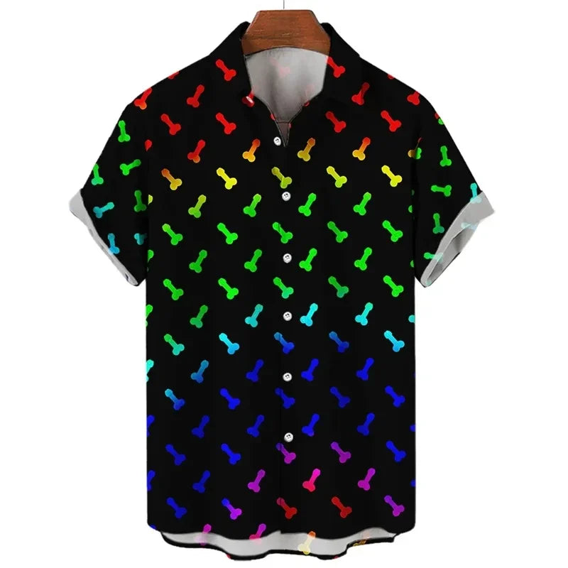 Summer Men’s Beach Shirt – Lightweight Short-Sleeve Comfort with Fun, Personalized Style for the Modern Gentleman