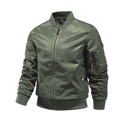 2024 New Spring Summer Bomber Jacket Men Solid Color Fashion Aviator Baseball Jackets New In Outerwears Jackets for Men S-5XL
