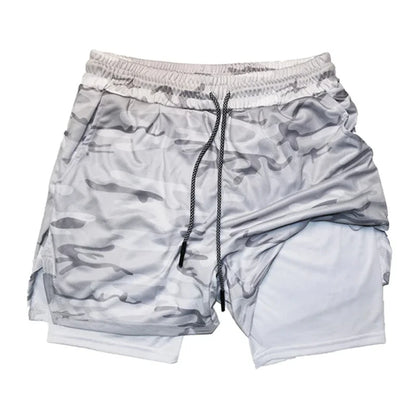 Men's Multi Pocket Shorts Fitness Shorts Casual Beach Sports Lined Skinny Shorts Everyday Style Mesh Camouflage Running Shorts - Ellianto fashion Men's