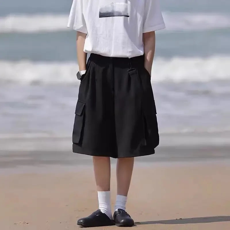 2024 Summer Japanese Vintage Work Shorts – Lightweight, Multi-Pocket Comfort and Effortless Casual Style for the Modern Gentleman