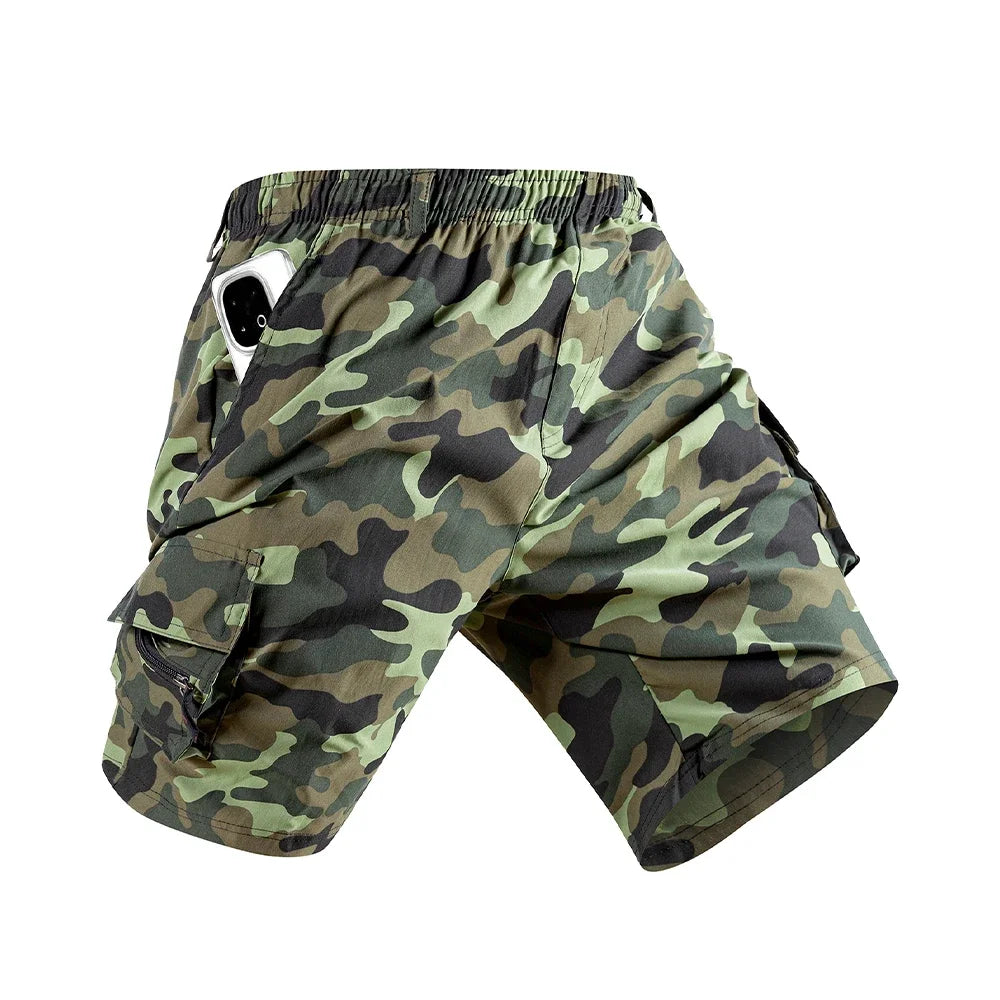 Men's Fashion - Forward Sports Casual Shorts - Cargo Design, Summer Camouflage, Ideal for Jogging, Work and Hiking - Ellianto fashion Men's