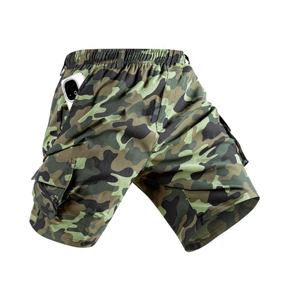 Men's Fashion - Forward Sports Casual Shorts - Cargo Design, Summer Camouflage, Ideal for Jogging, Work and Hiking - Ellianto fashion Men's