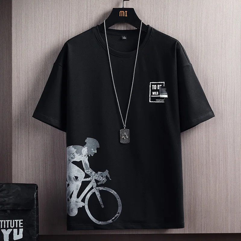 Casual Fashion Men's Two-piece Set Short Sleeve T-shirt Shorts Summer Style Sporty Stylish Men's Wear - Ellianto fashion Men's