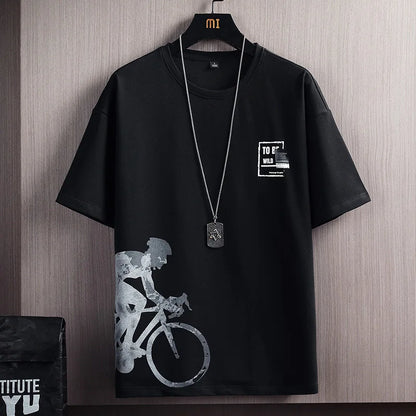 Casual Fashion Men's Two-piece Set Short Sleeve T-shirt Shorts Summer Style Sporty Stylish Men's Wear - Ellianto fashion Men's