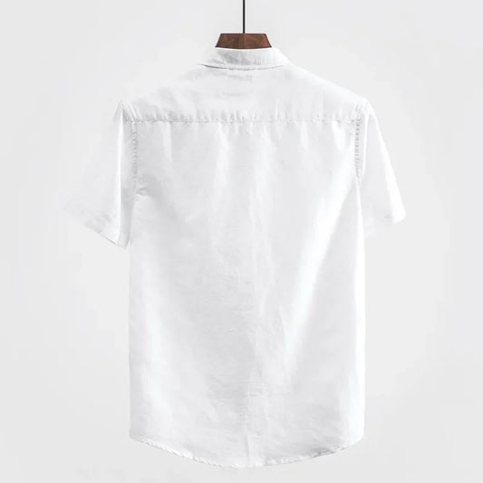 Summer Japanese-Style Linen Shirt – Breathable, Lightweight Comfort with Effortless Casual Elegance for the Modern Gentleman