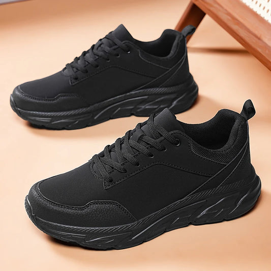 Autumn Men Sneakers Thick Soled Casual Shoes Men Cushioning Sports Shoes Outdoor Waterproof Walking Shoes Plus Size 39-48 - Ellianto fashion Men's