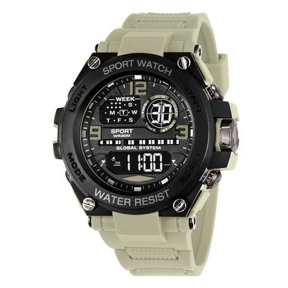 Men Waterproof Sports Watches Multifunction Electronic Watches Anti Drop and Shock-absorbing Wristwatches - Ellianto fashion Men's