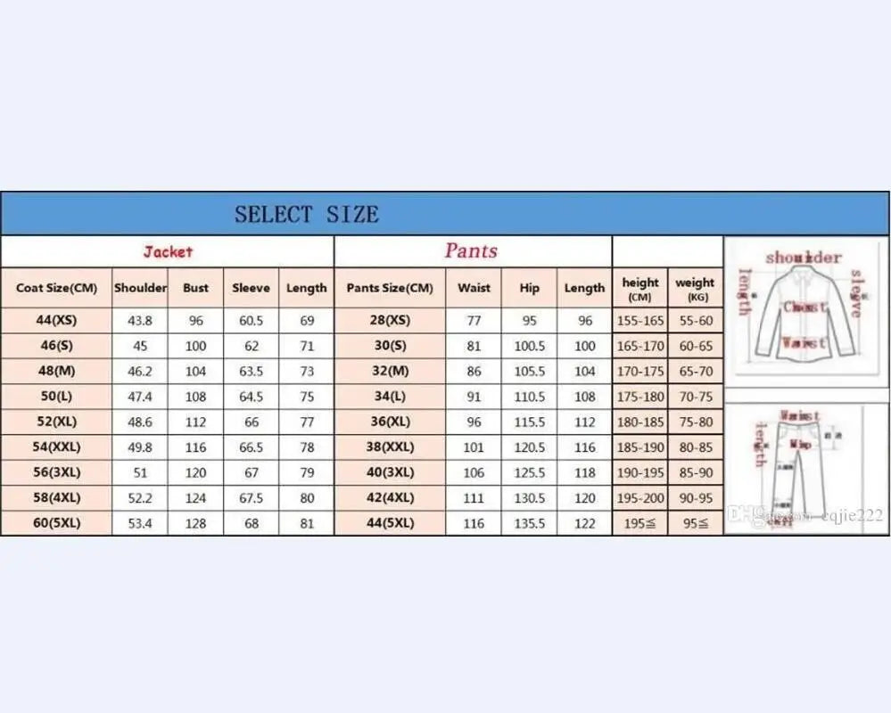 2025 Tailor Made Mens Suit Elegant Embroidery Men's Wedding Prom Suits Mens Suits 3 Pieces (Jacket+Pants+Vest) 004 - Ellianto fashion Men's