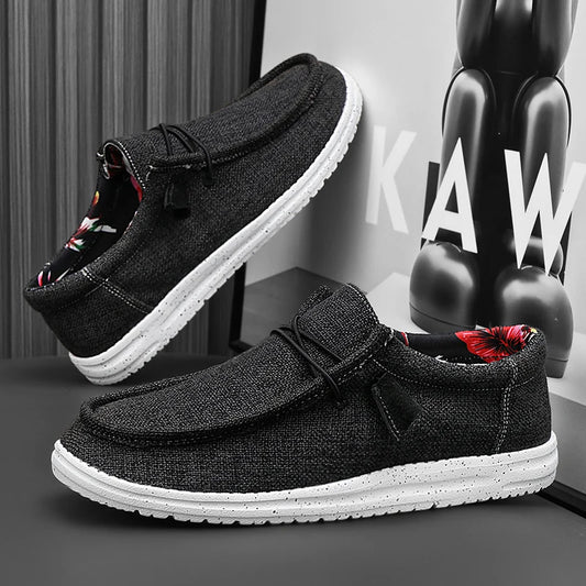 Men Casual Shoes Breathable Lightweight Slip-On Flats Simple Comfortable Solid Color Soft Sole Shoes Men Shose For Sale Loafers - Ellianto fashion Men's